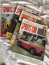 4x Sports Car World Magazine Bundle 3x1958 , 1 X 1959