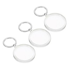 3 x Plastic Coin Holder Keychain, Coin Case with Key Ring for Coins Silver