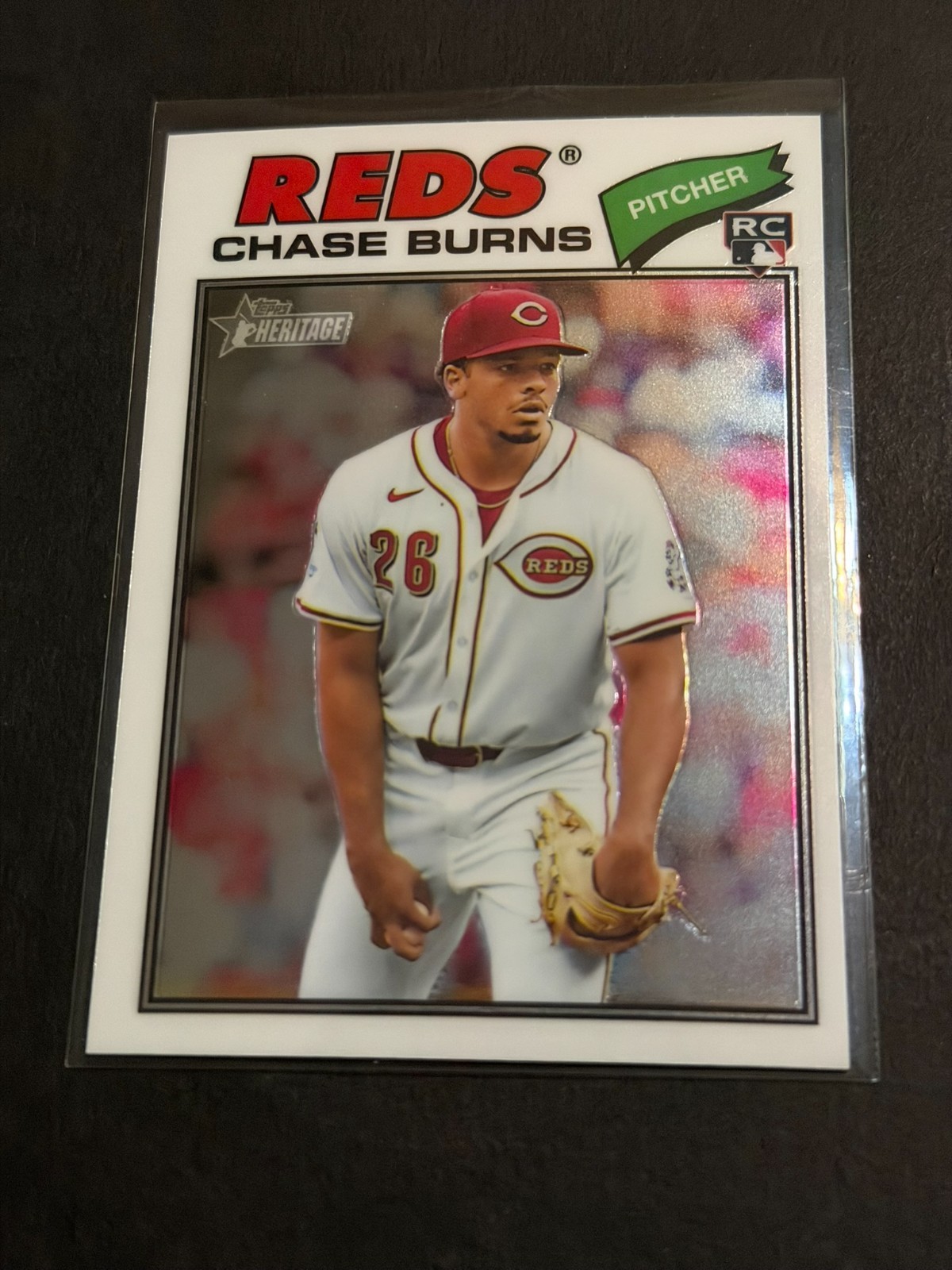 2026 Topps Heritage - Chase Burns #212 Chrome