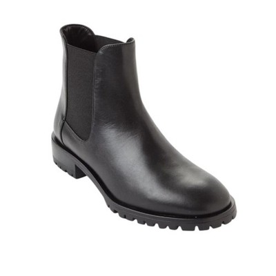 NEW Stuart Weitzman Laine Chelsea Booties Size 5 Black Leather New  Box Dust Bag