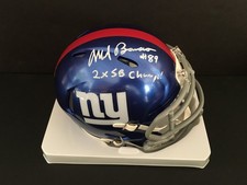 MARK BAVARO AUTOGRAPHED GIANTS MINI  SPEED HELMET W/INSCR.  J.S.A. AUTHENTICATED