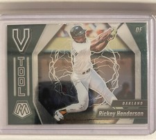 2021 Panini Mosaic - V Tool #VT3 Rickey Henderson