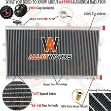 Universal Aluminum Air to Water Radiator Air-Liquid Heat Exchanger Cooler
