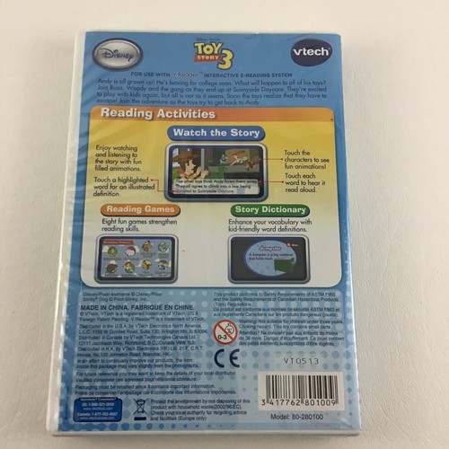 VTech VReader Interactive E-Reading System Cartridge Disney Toy Story SEALED - Picture 6 of 6