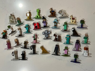 Minecraft Nano Metal Figure Jada Toys Metal Die Cast Diecast Lot Of 33 No Dups
