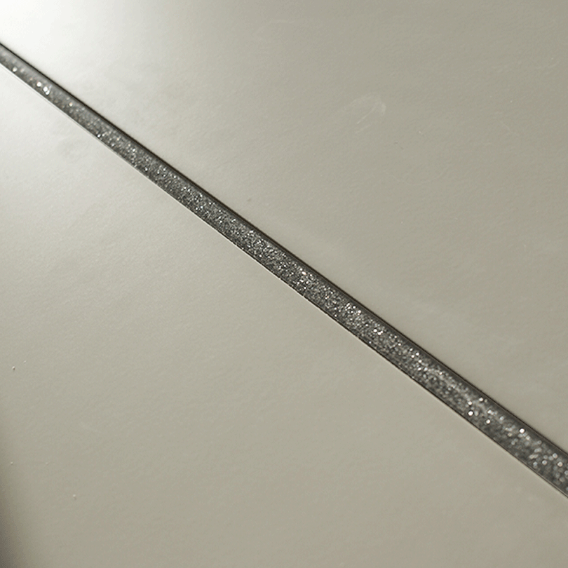 Glass Border Tile Strips, Glitter Finish chrome polished aluminium tile