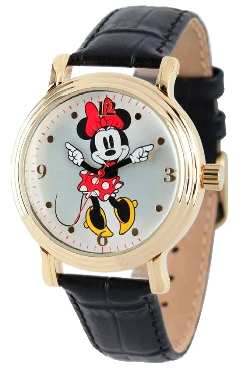 Relojes de pulsera de cuero Disney de dibujos animados