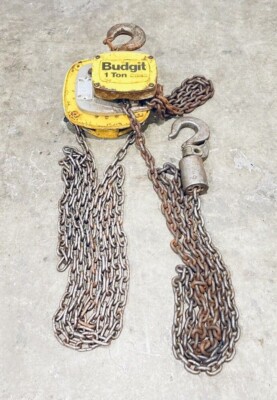 LIFTTECH BUDGIT 1 TON MANUAL CHAIN HOIST 15 FT LIFT USA01