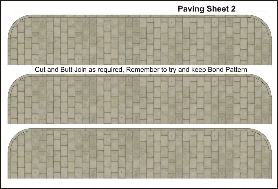 "00"Gauge,Paving, 2m  of 1 mm Thick Card to cut out,plus 250 Drain coversEtc   . - Image 2 of 4