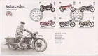 GB ROYAL MAIL FDC FIRST DAY COVER 2005 MOTORCYCLES STAMP SET TALLENTS PMK