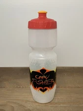 Vintage Gary Fisher Water Bottle Clear 26oz Flames Logo Trek New Old Stock RARE