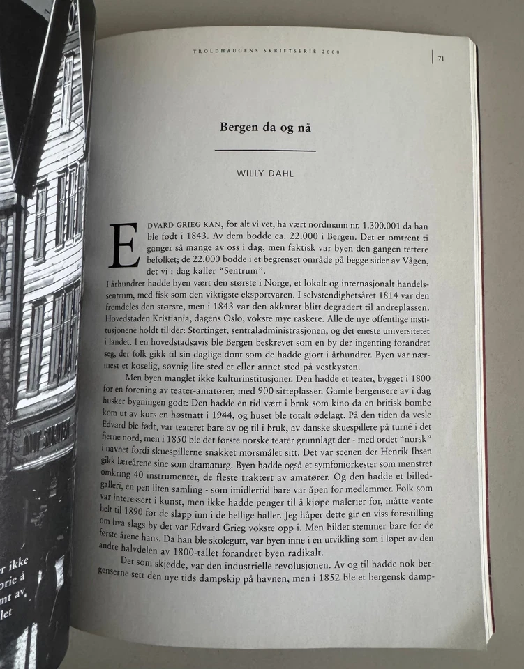 EDVARD GRIEG I KULTURBYEN - EDITED BY MONICA JANGAARD -2000- RARE PAPERBACK BOOK - Image 4 of 4