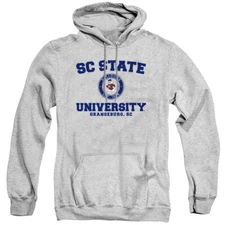 SC State Adult Pullover Hoodie Circle Logo, Athletic Heather, S-3XL
