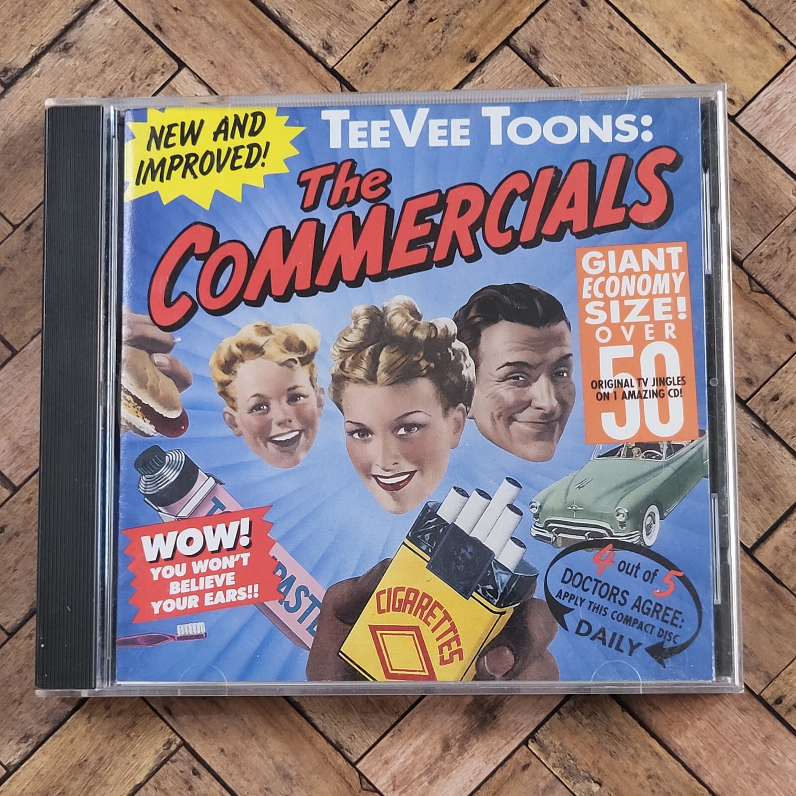 TeeVee Toons The Commercials Used CD, 1989, 50+ Classic Commercials
