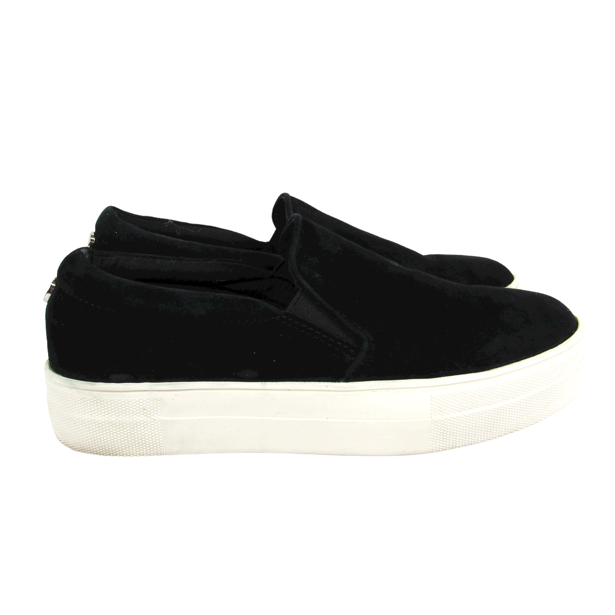 Steve Madden Women's Gills Sneaker in Black White SZ