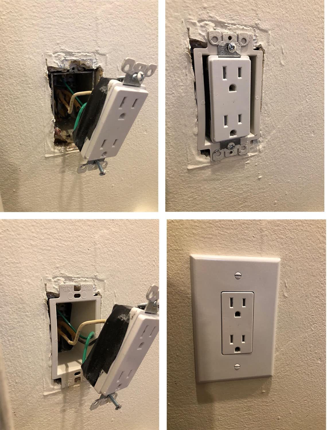 iMBAPrice BE21 2Gang Electrical Power Outlet Box Extender White eBay