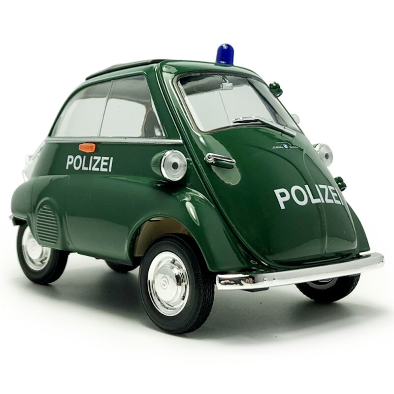 1:18 Vintage 1955 BMW Isetta Model Car Diecast Metal Police
