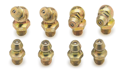 1/4" x 28 threads. Contains the following fittings: 4 straight, 2 - 45 DEG., ... - Picture 2 of 2