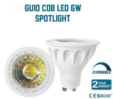 8x 6W LED GU10 Dimmable Reflector Spot Light Bulbs 3000K Warm 6000K Daylight