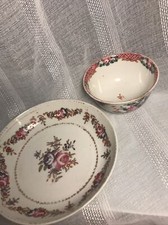 VTG Small Bowls (2) Finger Bowl Trinket Sauce Side Floral Pink Estate Delicate