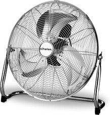 Schallen 18" Chrome High Velocity Cold Air Circulator Adjustable Floor Fan
