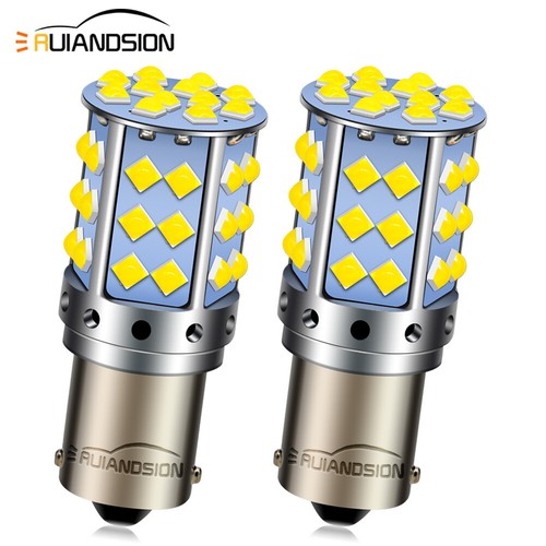 2 X Warm White 6V DC 1156 BA15S P21W Motorcycle LED Indicator Light Bulb 6 Volt - Foto 9