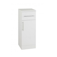 Gloss White Bathroom Cupboard Cabinet Drawer Base Unit Storage Tall Furniture IM