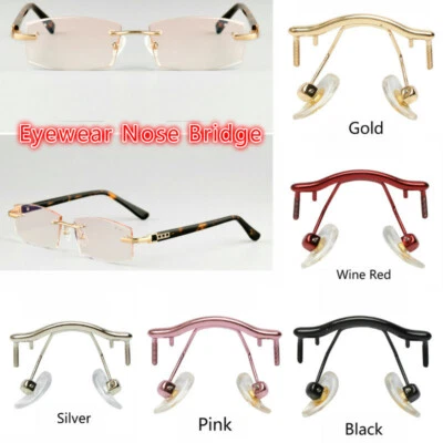 Rimless Frame Eyewear Nose Bridge Replacement Soft Anti-Slip Glasses Accessories