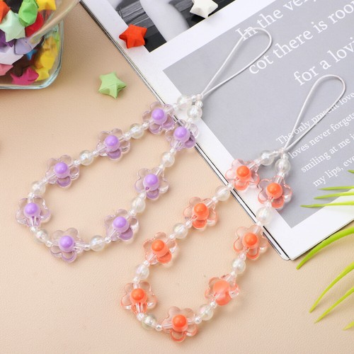 2 Pcs Mobile Phone Chain Lanyard Cell Charms Strap Flower Pendant - 第 8/11 張圖片