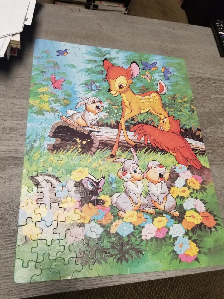 Vintage Golden Walt Disney 200 Pc Jigsaw Puzzle Bambi Collectable