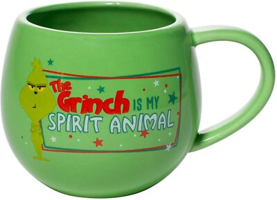 Dr. Seuss How The Grinch Stole Christmas Grinch Spirit Animal 12 oz Ceramic Mug