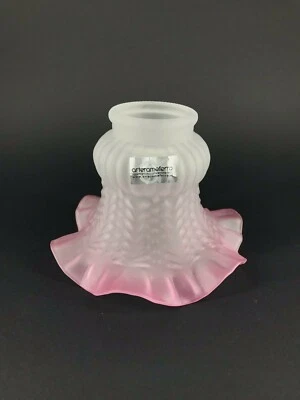 Verre de Rechange Abat-Jour pour Applique Murale Et Lustres en Laiton Rose Sfu - Photo 1/2
