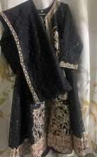Eid SalePakistani Indian Bridal Luxury Branded Dress By Maria B Stiched 3 Pc.
