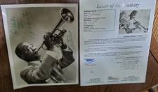 RARE Autographed Louis Armstrong 8x10 Photo Signed JSA COA Inscription 