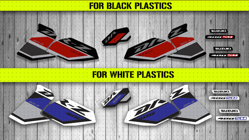 DRZ400SM GRAPHIC KIT FACTORY REPLICA WHITE YEAR 2021 - Picture 4 of 8