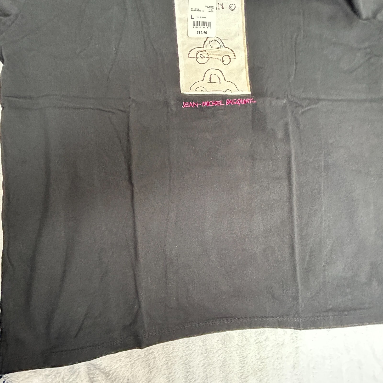 UT Uniqlo Jean-Michel Basquiat T-Shirt Womens XL Black Streetwear Art Tee New thumbnail 4