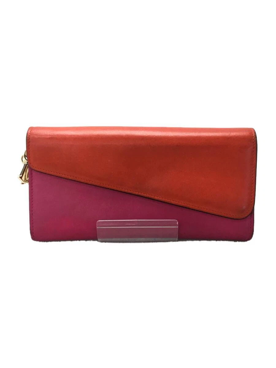 Portefeuille long cuir multicolore femme Christian Dior longu,5 larg,5