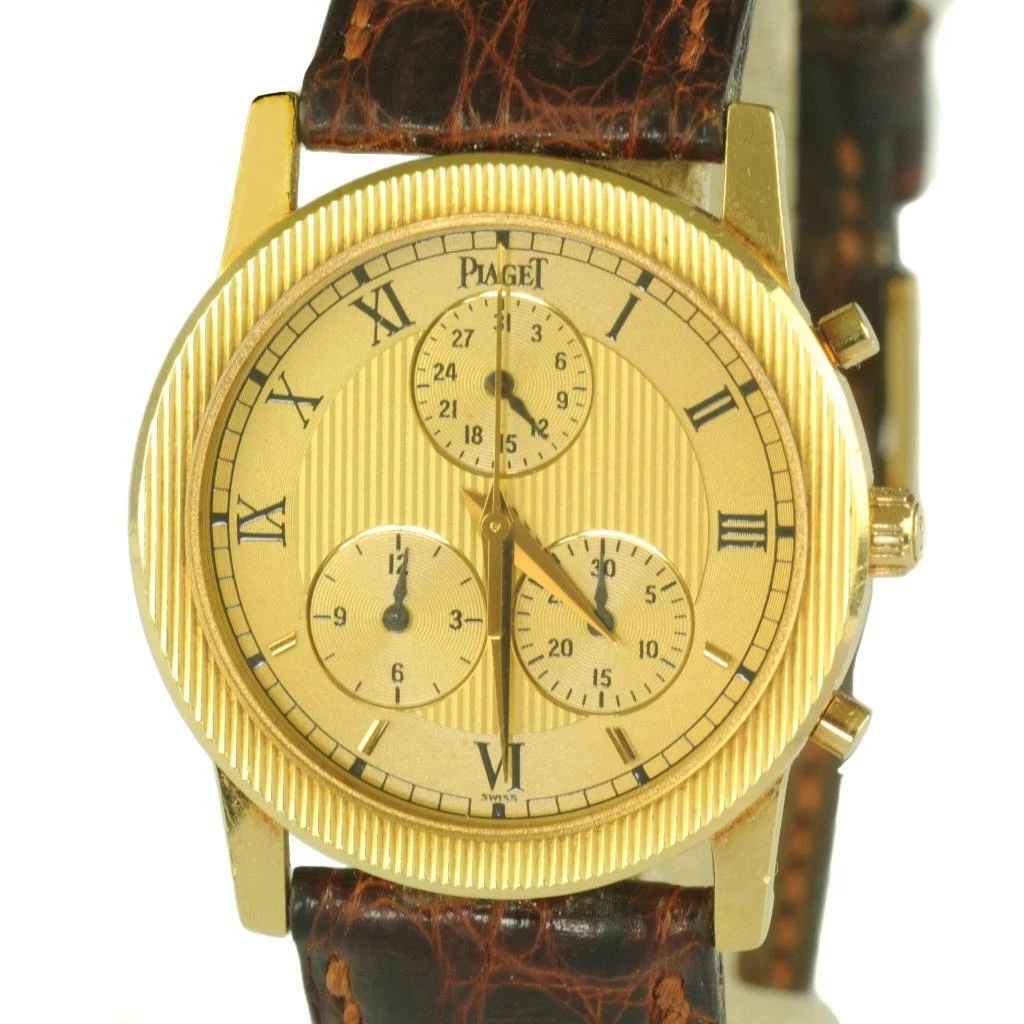 Piaget Haute Complication 18K Gold Ref 14894 Cal 212P Quartz Chronograph Watch
