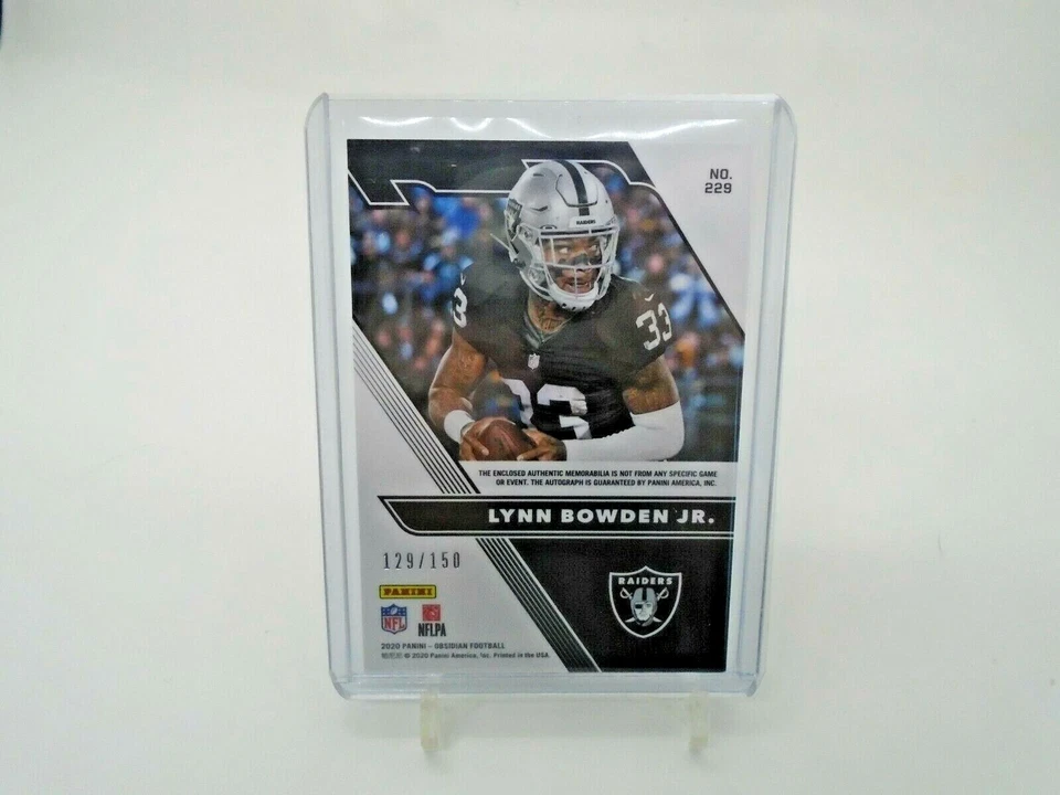 2020 PANINI OBSIDIAN LYNN BOWDEN JR. RPA ROOKIE JERSEY PATCH AUTO /150 - Image 4 of 4