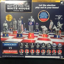 2020 Battle for the White House Chess Set Democrats VS Republicans