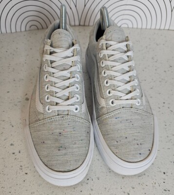 Vans Old Skool Jersey Grey \u0026 Speckled Skate Shoes Unisex Men 6.5/Women 8  School | eBay