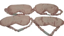 Silky Satin Sleep Mask "DO NOT DISTURB" 100% Polyester Soft Pink  ** SET OF 4 **