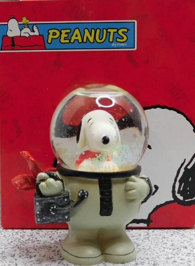 Figura Mini Globo Peanuts Snoopy Astronaut Westland Difícil de Encontrar Sin usar, en Caja Foto 2 de 4