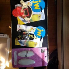 NOS Pet Bird Lot jw living things Parrot Parakeet cuttle disco hoop basketball