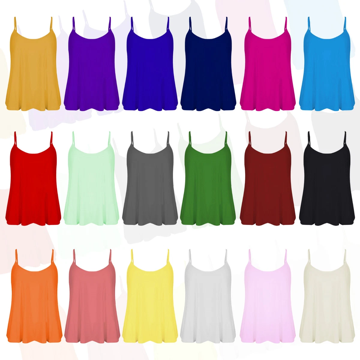 Spaghetti strap swing best sale top