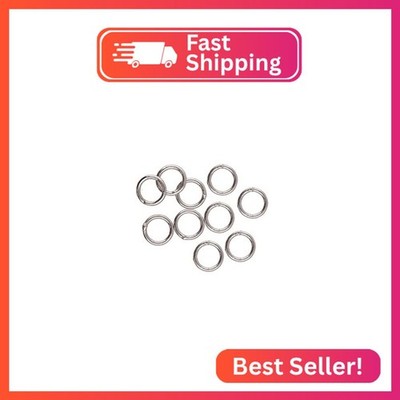 The Beadsmith Basic Elements Soldered Jump Rings   6mm, Silver Plated, 0.79mm (2