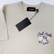 Bad Birdie Men's Graphic Tee Sand Botanical Print Short Sleeve Size Small NEW