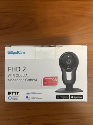 SpotCam FHD 2 Wi-Fi AI Monitoring Camera, Alexa & Google Assistant Ready