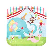 1st Birthday Circus Party Paper Dinner Plates - 8 Ct.
