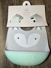 Cloud Island Silicone Baby Bibs Dishwasher Safe Hygienic Soft New Food Catcher